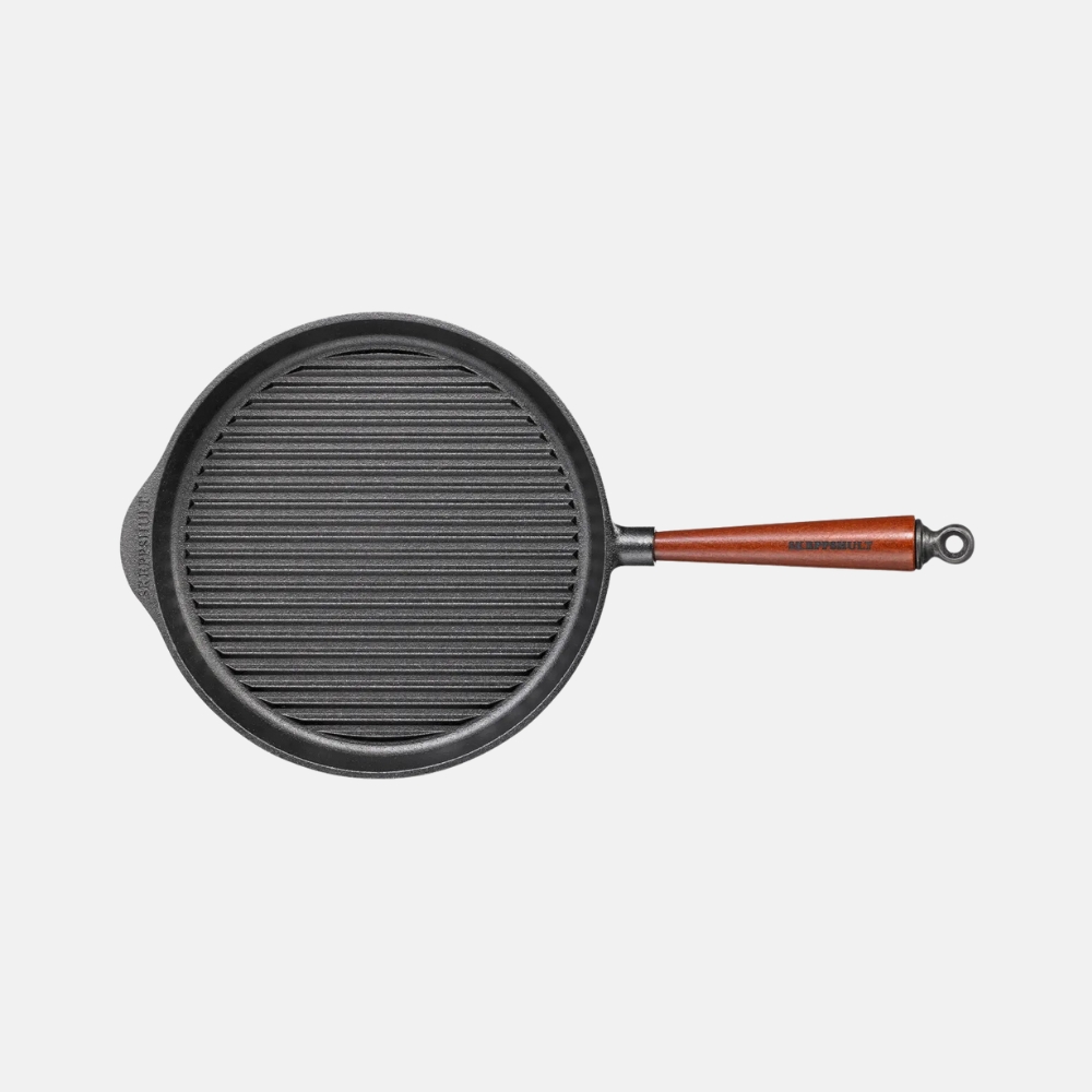 Grillpanna med trähandtag 28 cm