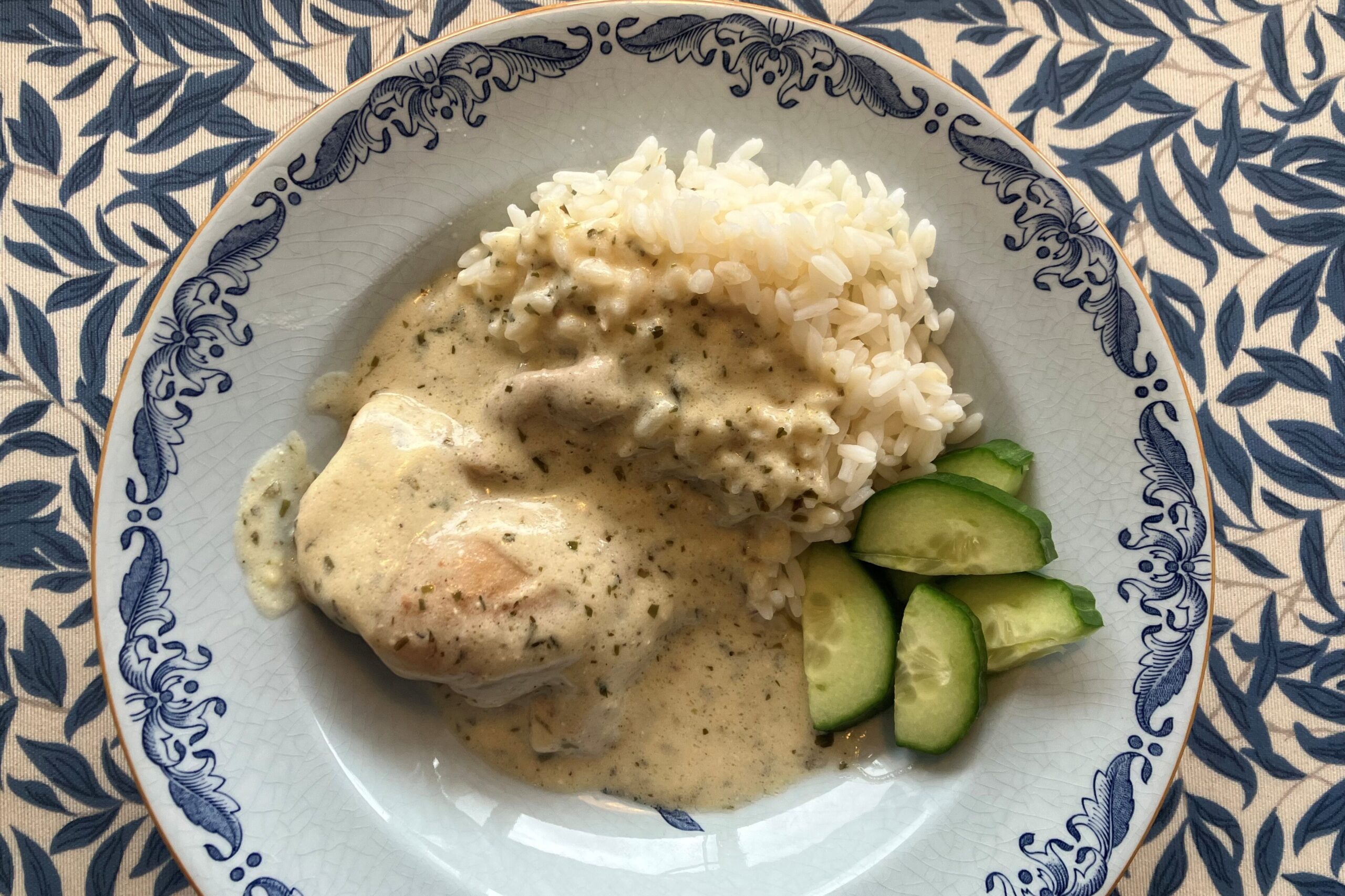 Mamma Lindes Kyckling i Gräddsås