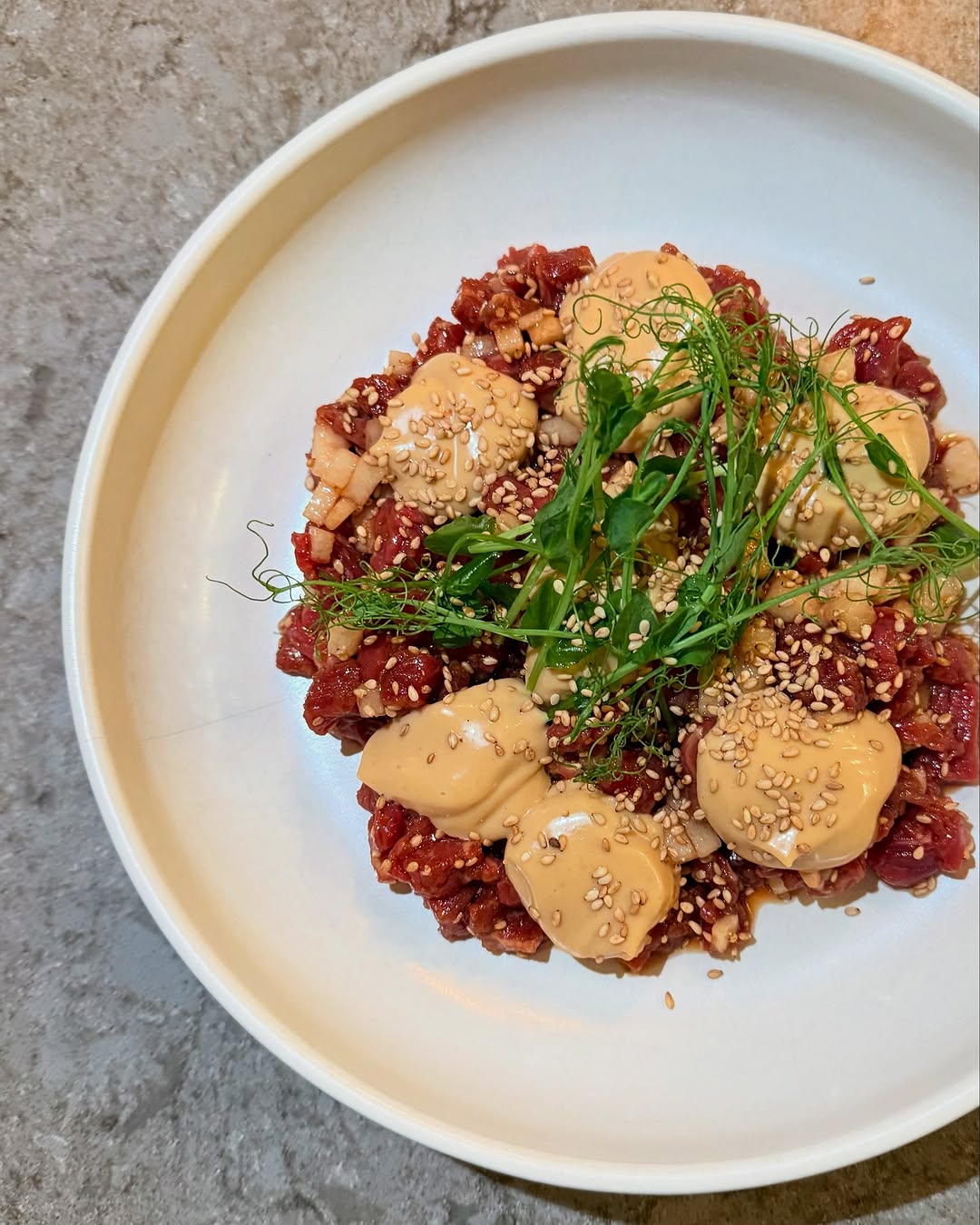 Asiatisk råbiff med misomajonnäs