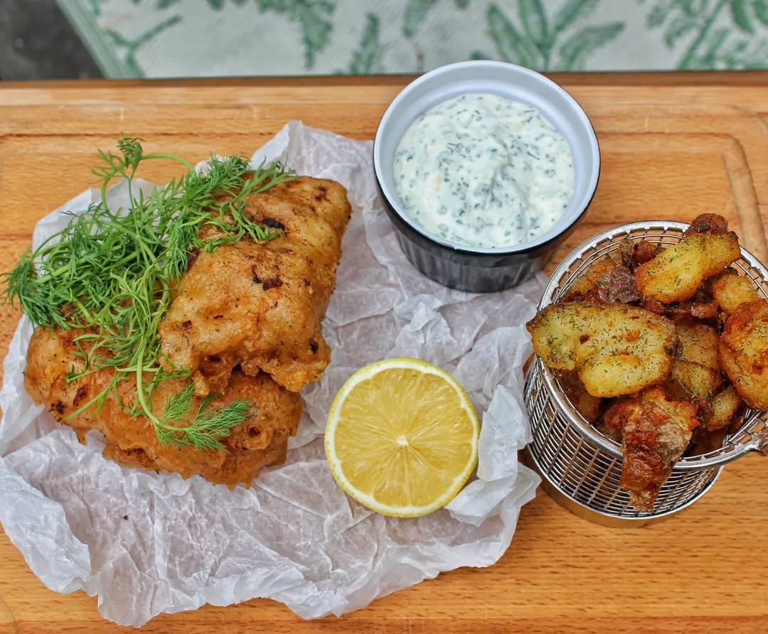 Fish & Chips med örtsås