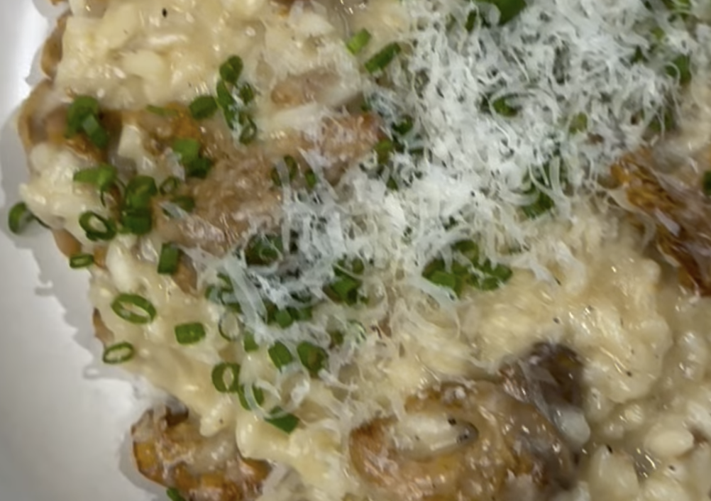 Krämig kantarellrisotto