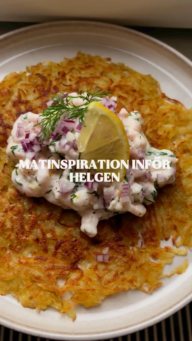 Krispig råraka med skagenröra