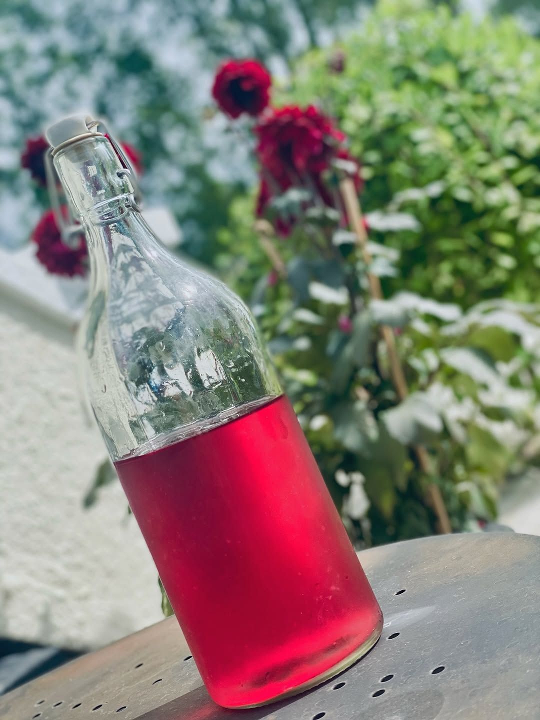 Midsommarsnaps med björnbär och mynta