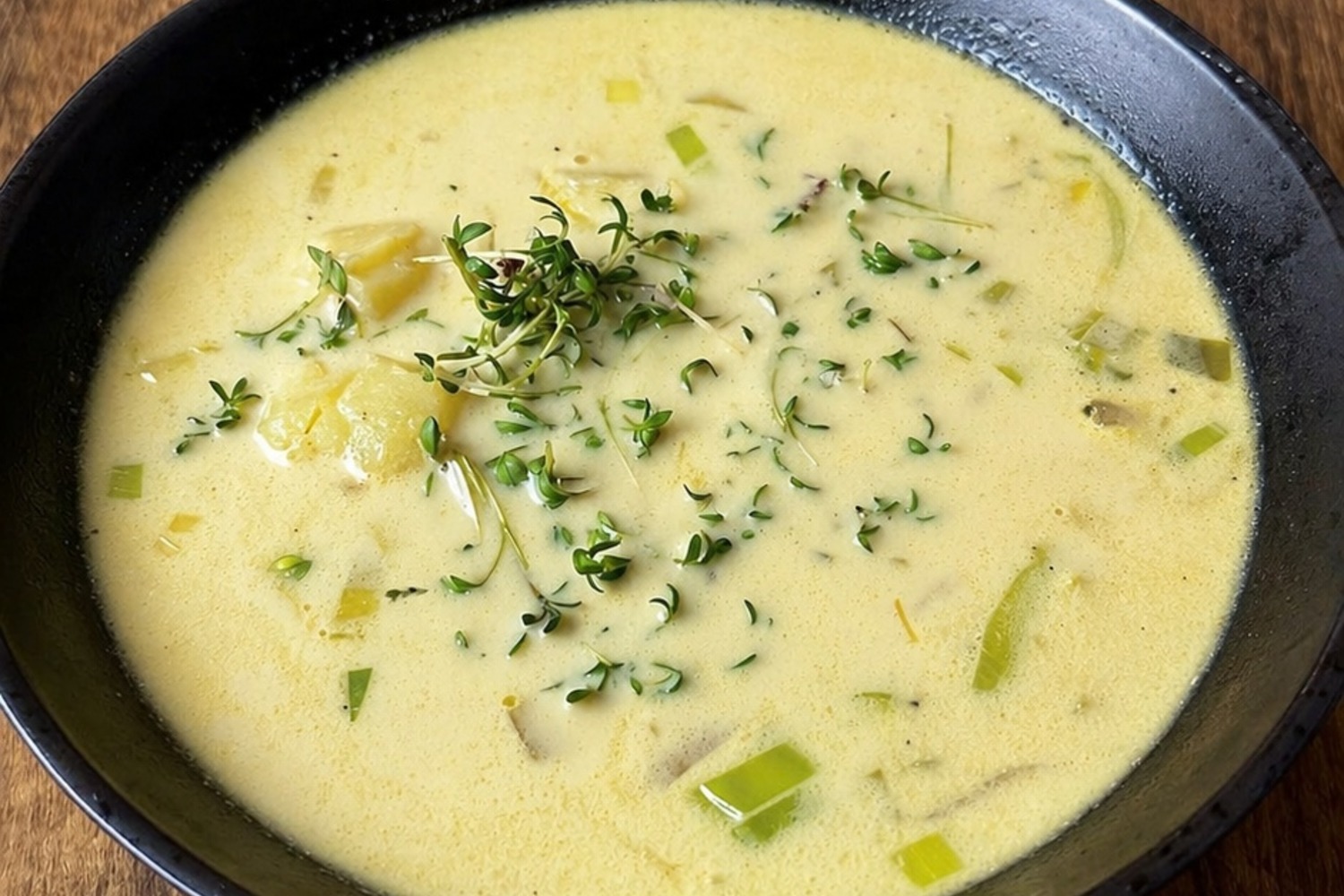 Potatis och Purjolökssoppa