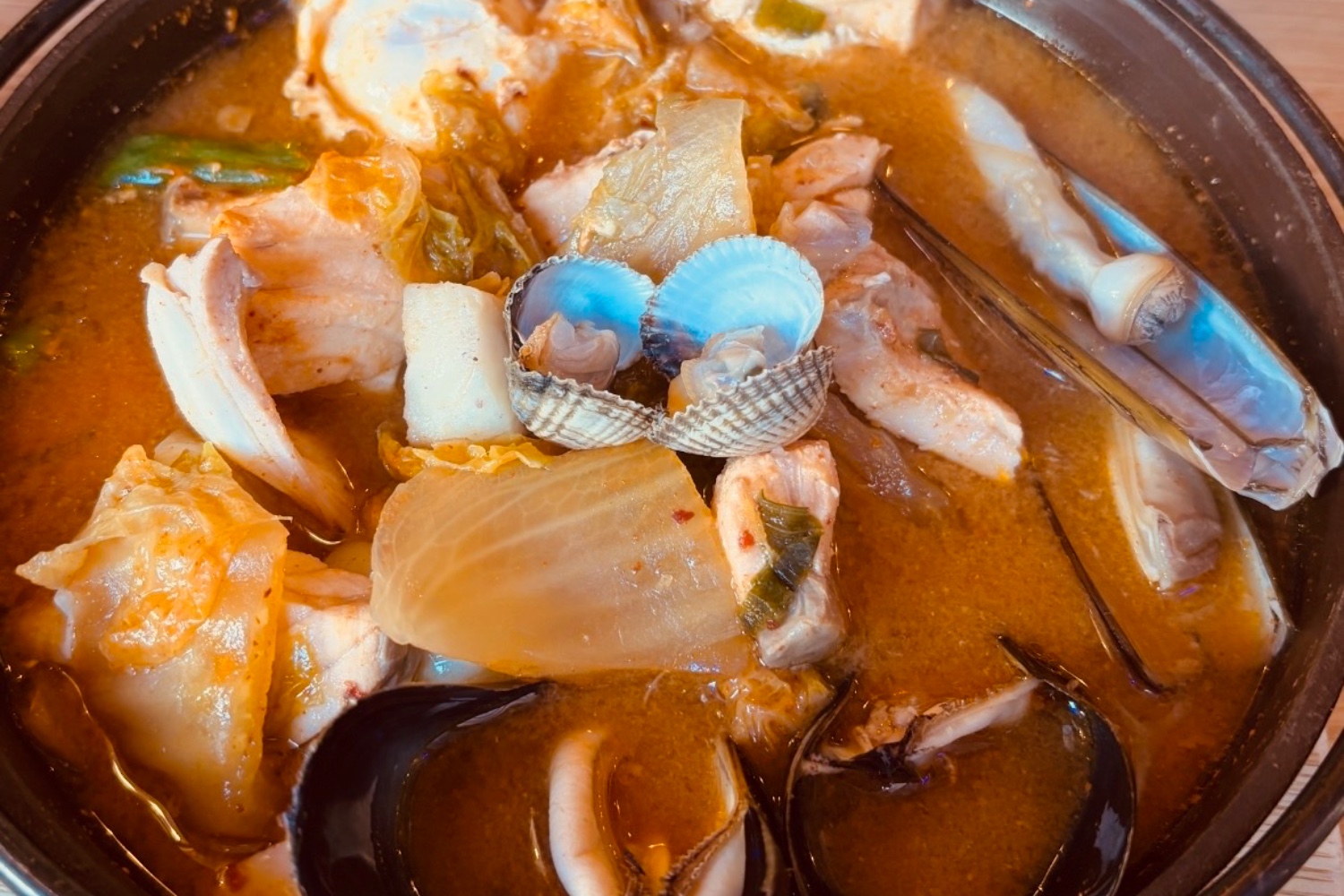 Chigae med skaldjur