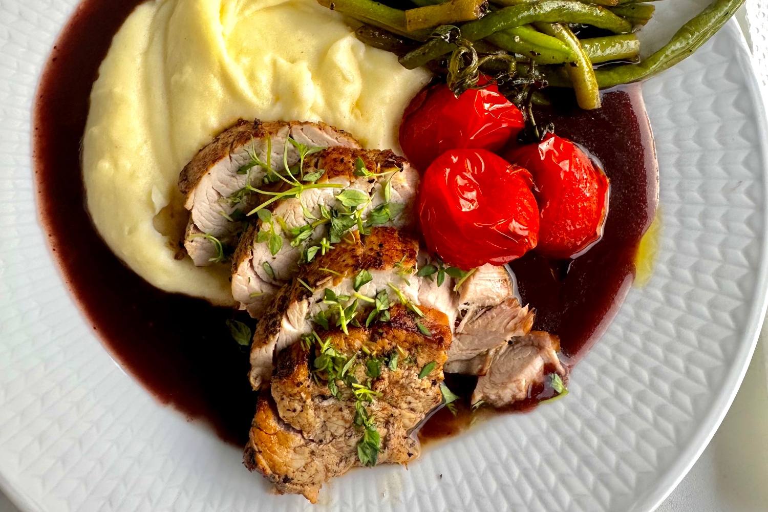 Fläskfilé på Silkeslen Puré