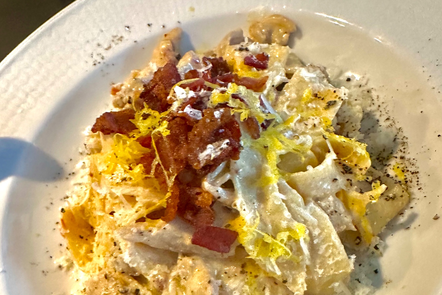 Ricottapasta med kyckling, bacon & soltorkad tomat