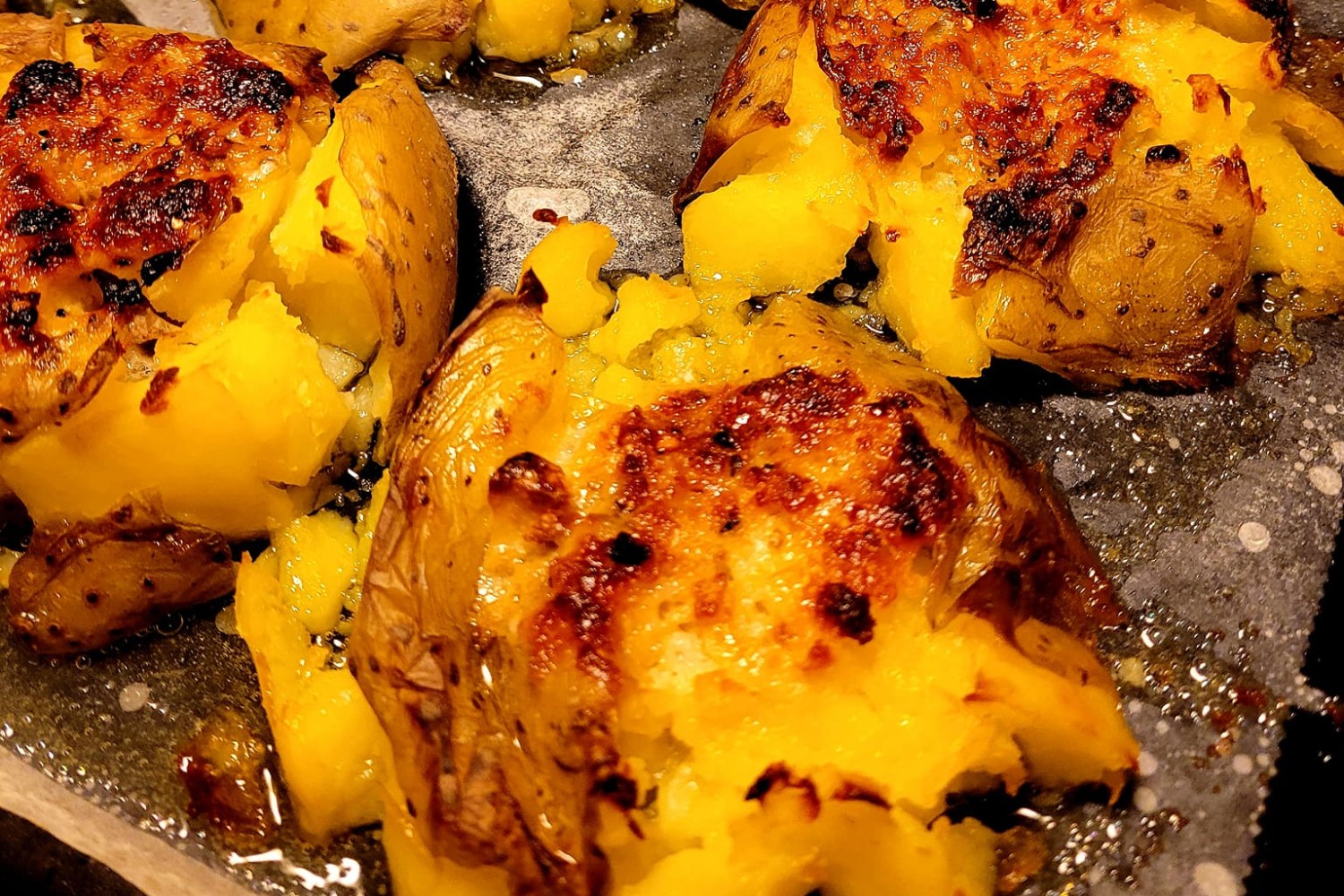 Smashed potatoes
