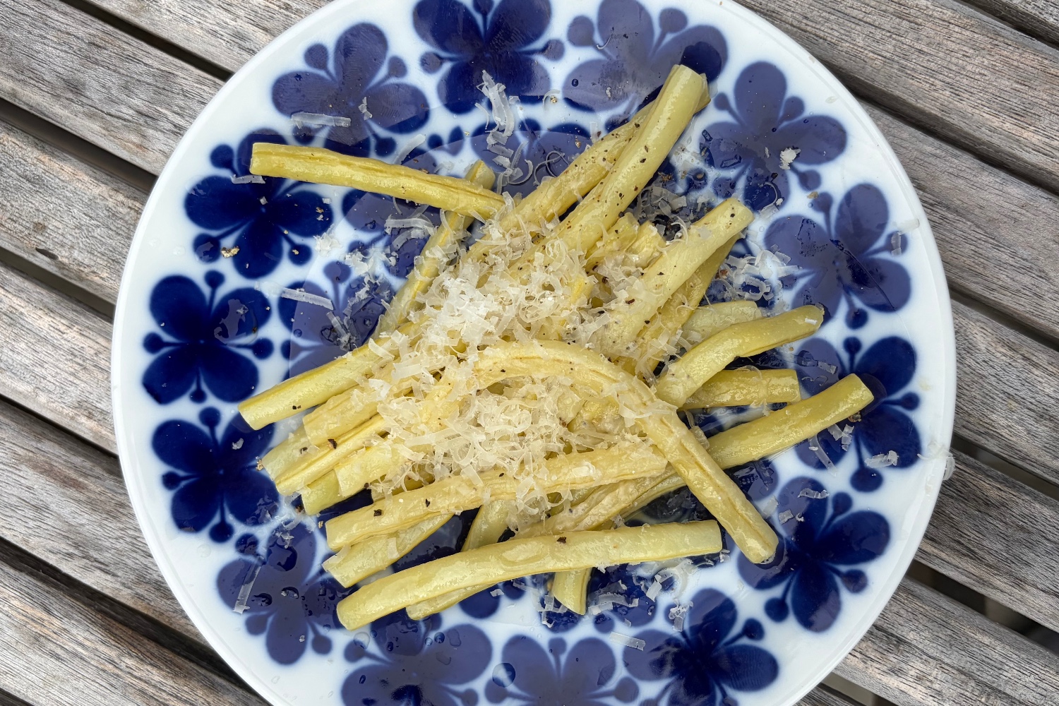 Vaxbönor med brynt smör och parmesan Vaxbönor med brynt smör och parmesan