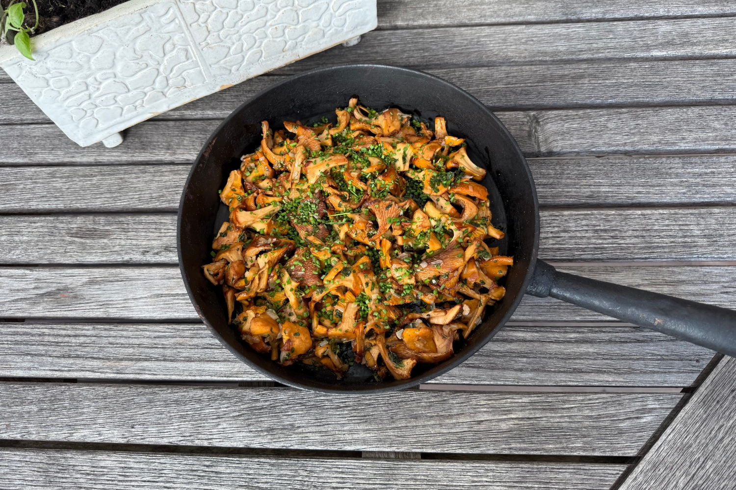 Smörstekta kantareller