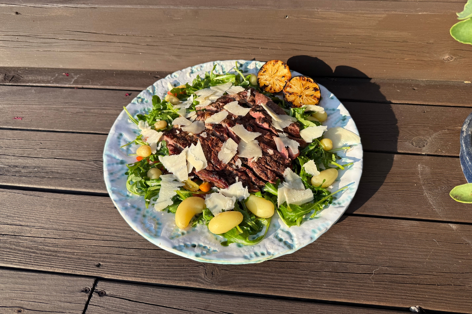 Tagliata med färskpotatis & grillad citron