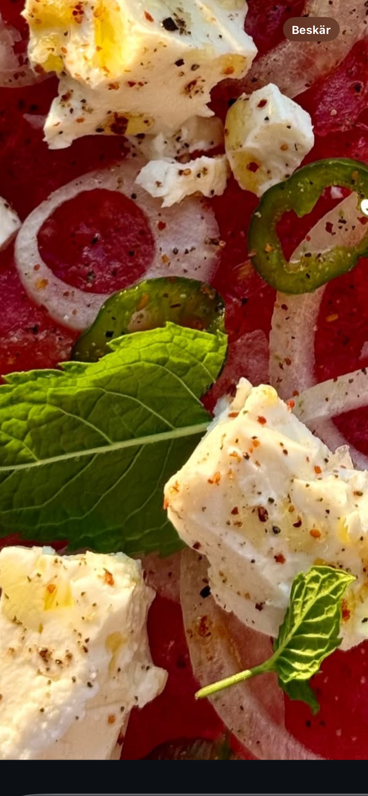 Vattenmelonsallad med fetaost
